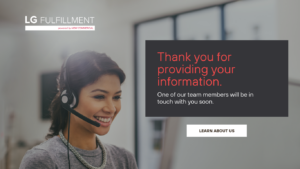 Thank you for contacting LG Fulfillment