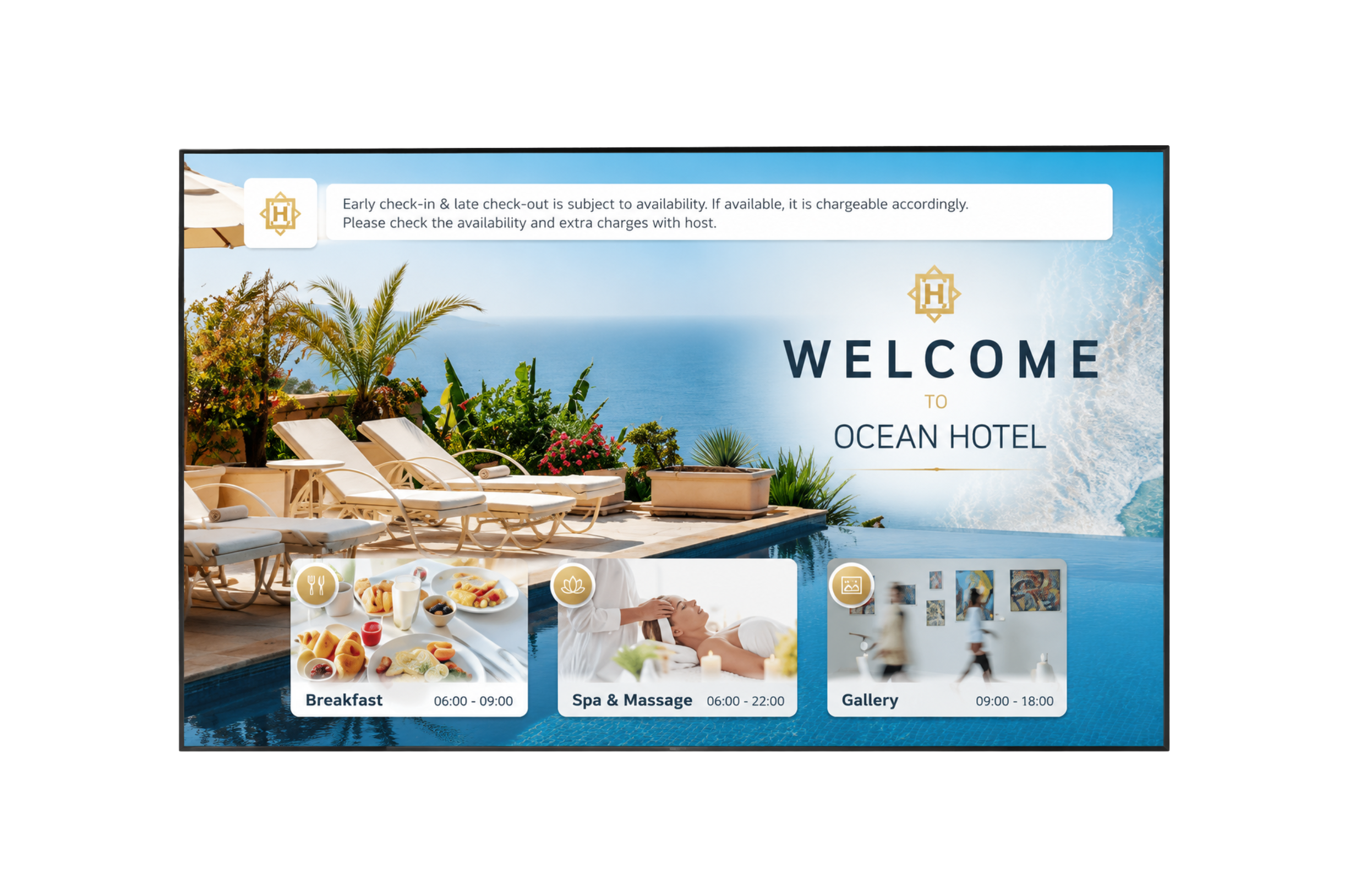 LG LAPA136-GF commercial LED video wall designed for hotel meeting rooms, lobbies, and event spaces.